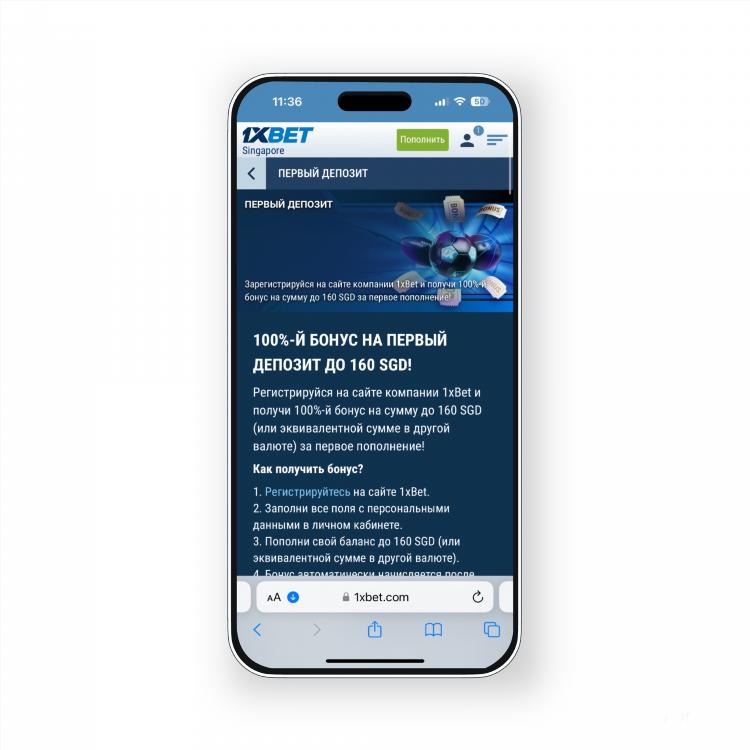Фрибет на 1xbet