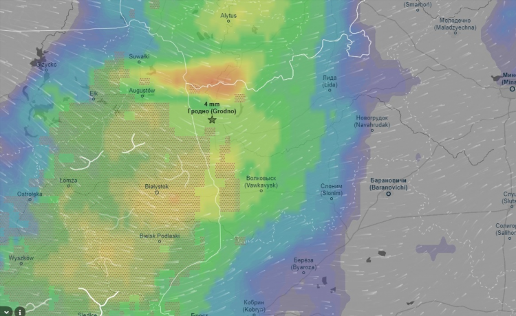 Прогноз погоды белосток
