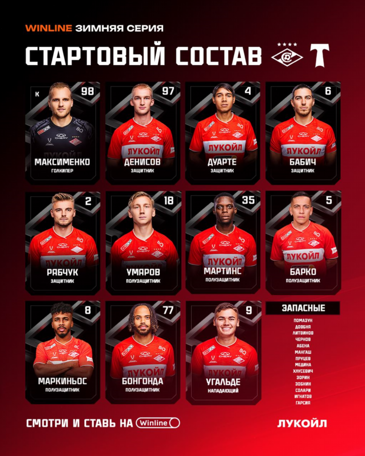 Торпедо спартак где смотреть